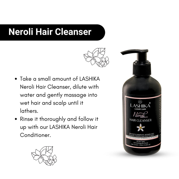 Neroli Hair Cleanser – Promotes Hair Growth, Scalp Health, Shine & Luster
