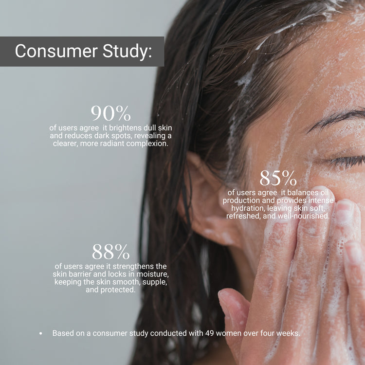 Lashika Peel Cleanser brightens dull skin, hydrates deeply & strengthens skin barrier for a radiant glow.