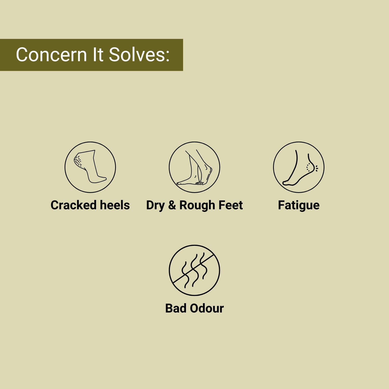 Targets cracked heels, dryness, rough skin, foot fatigue, and bad odour for soft, refreshed, and healthy-looking feet.