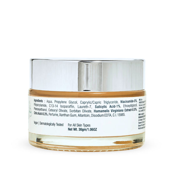 Lashika anti-acne day gel jar with label on a white background