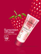 Sunscreen + Primer with Strawberry Extracts, Hyaluronic Acid & Niacinamide