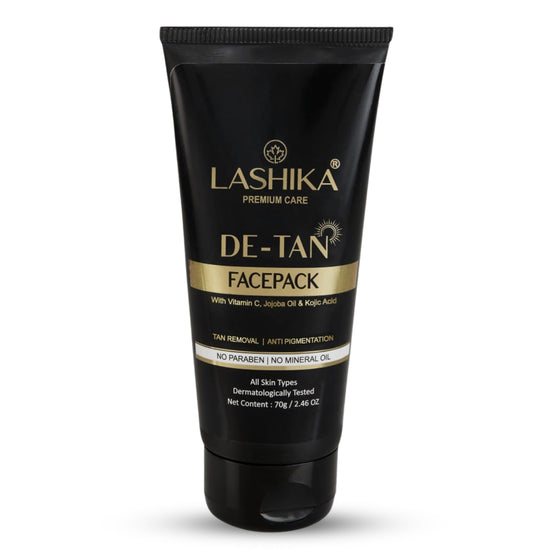 LASHIKA De-Tan Face Pack with AHA, Niacinamide & Cucumber Extract
