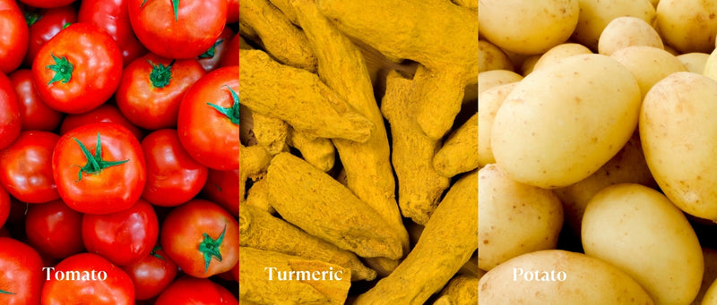 Tomatino Foaming Face Wash with tomato, turmeric, and potato – gently cleanses, brightens, and nourishes for a clear, glowing complexion.