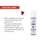 Lashika Rose Skin Toner: A hydrating and refreshing toner with natural rose extract. The image includes usage instructions: clean face, spray toner evenly, and pat skin to absorb.