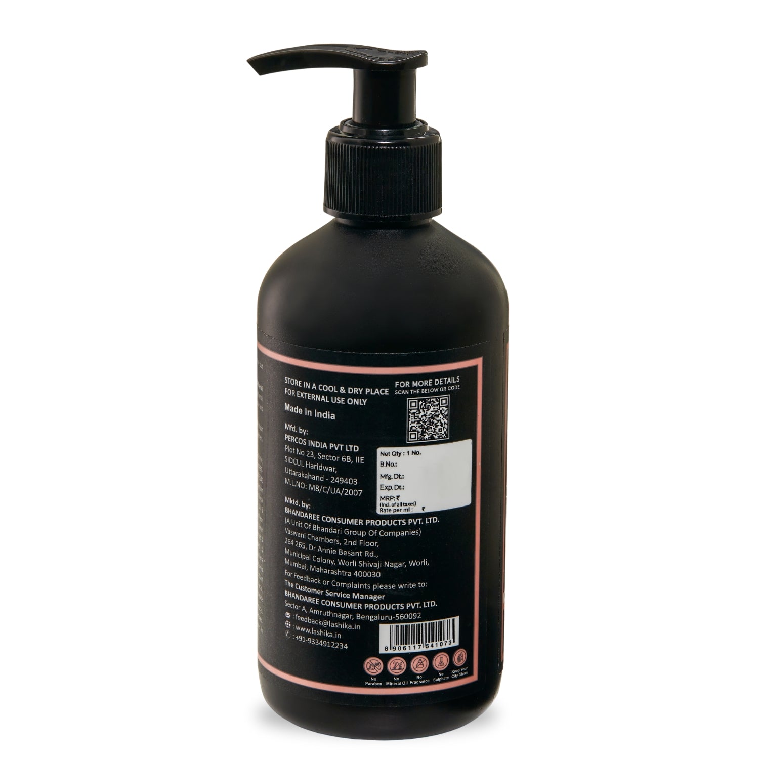 Back image of Lashika Neroli Body Wash