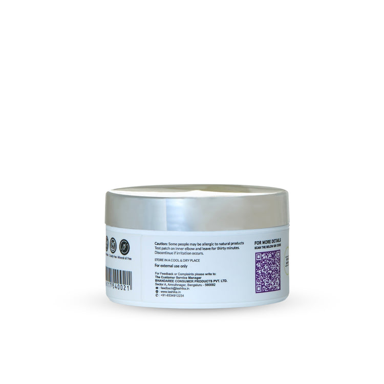 Apply Lashika Pure Radiance Daily Face Cream nightly for nourished, soft, plump skin with gentle circular fingertip massage.
