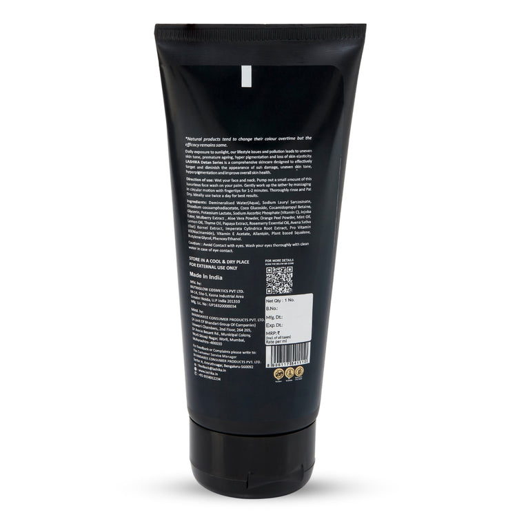 Back image of Lashika De-Tan Face Wash