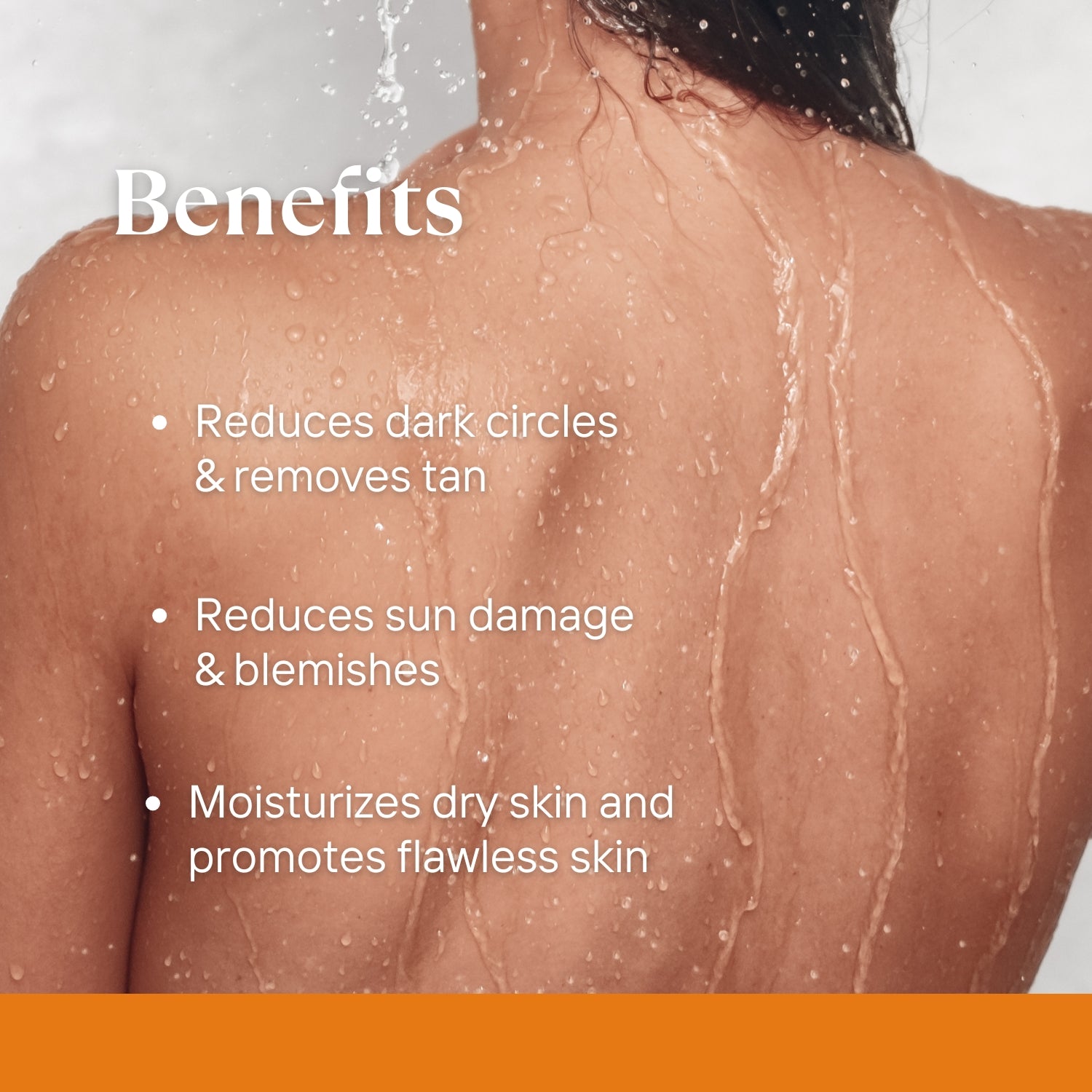 Lashika Peach Body Bath reduces dark circles, sun damage, and blemishes while moisturizing dry skin for a flawless glow.