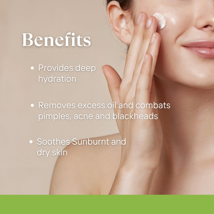 Lashika Pure Radiance Cream provides deep hydration, controls oil, fights acne & blackheads, soothes sunburnt dry skin.