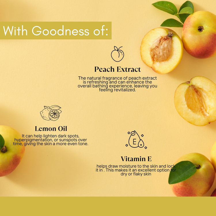 Lashika Fruit Fusion Facial Kit enriched with Peach Extract, Lemon Oil, and Vitamin E for radiant and nourished skin.