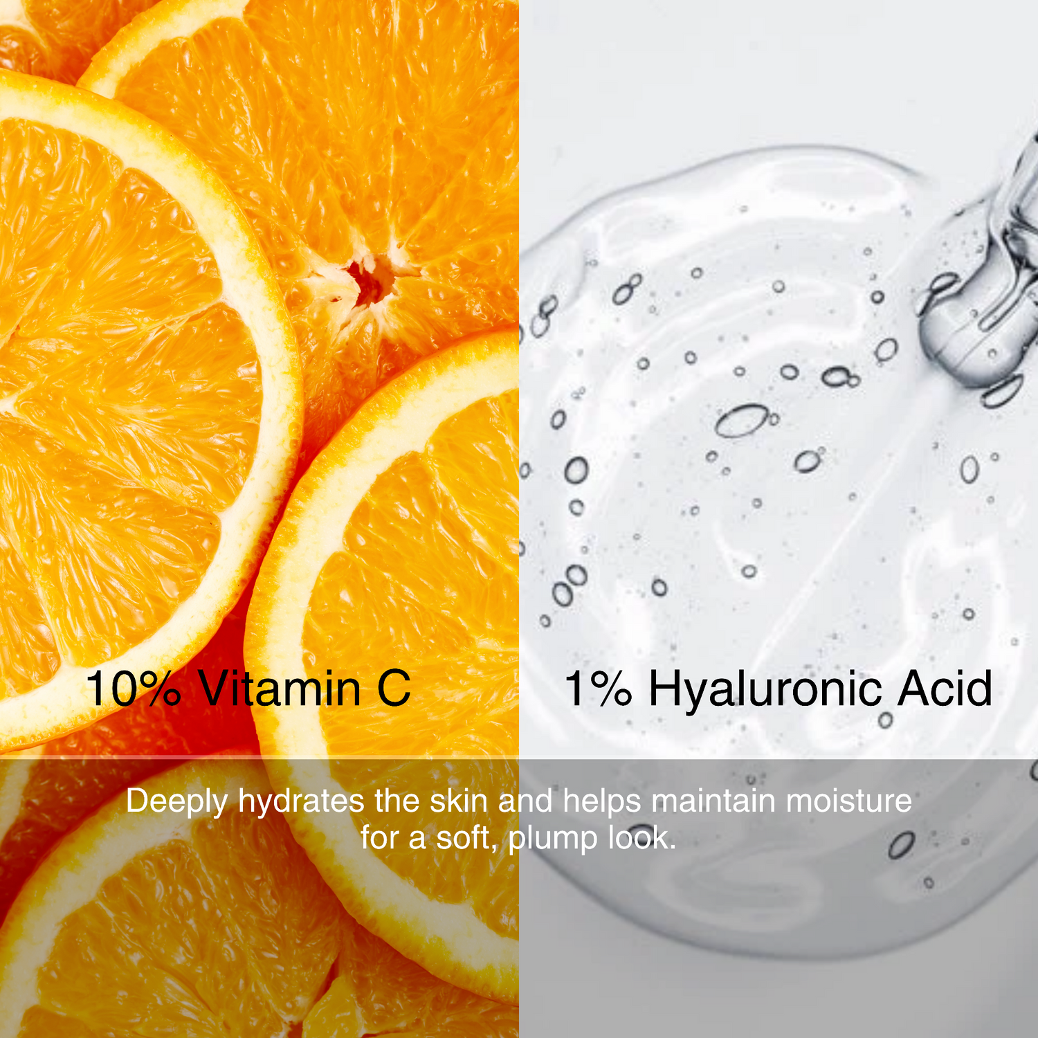 Vit c cream with 10% Vitamin C and  1% Hyaluronic Acid, 