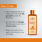 Lashika Peach Body Bath with natural peach extract; massage gently in circular motion for soft, moisturized, refreshed skin.