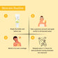 Lashika sunscreen routine: shake, apply evenly, blend well & reapply every 2-3 hrs for lasting sun protection