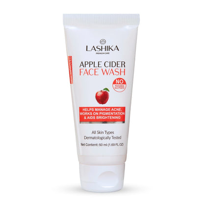 Front view of Apple Cider Face Wash showcasing its clarifying formula for oil control, acne reduction, and refreshed skin.