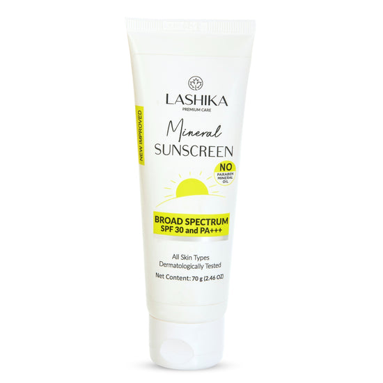 Lashika Mineral Sunscreen SPF 30 PA+++ | Broad-Spectrum Sun Protection