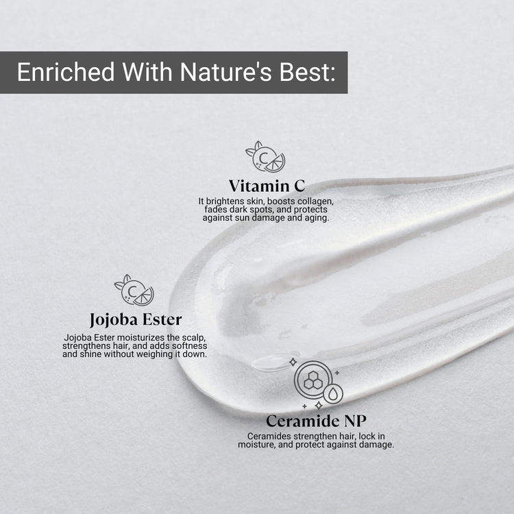 Lashika Peel Cleanser with Vitamin C, Jojoba Ester & Ceramide NP for bright, hydrated, and youthful-looking skin.