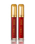 Two bottles with gold caps labeled &